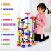 briteNway Large Marble Run Toy Set for Kids 117-Piece Set Glass Balls Plastic Rails and DIY Building Play Pieces | Create Fun Colorful Mazes for Kids Teens Adults | Beginner B07MFZVLS1